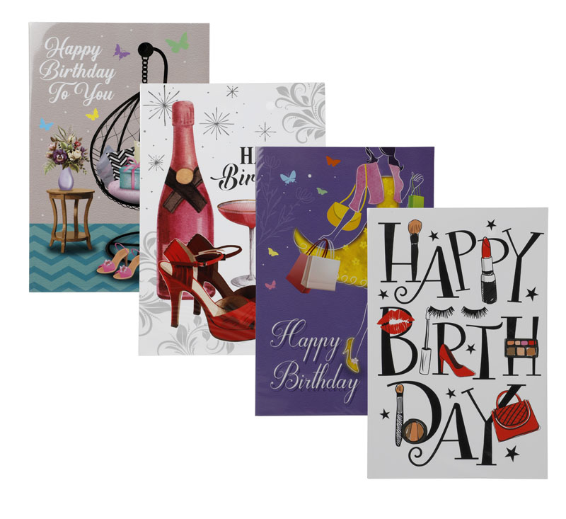 Female Birthday Card And Envelope - English