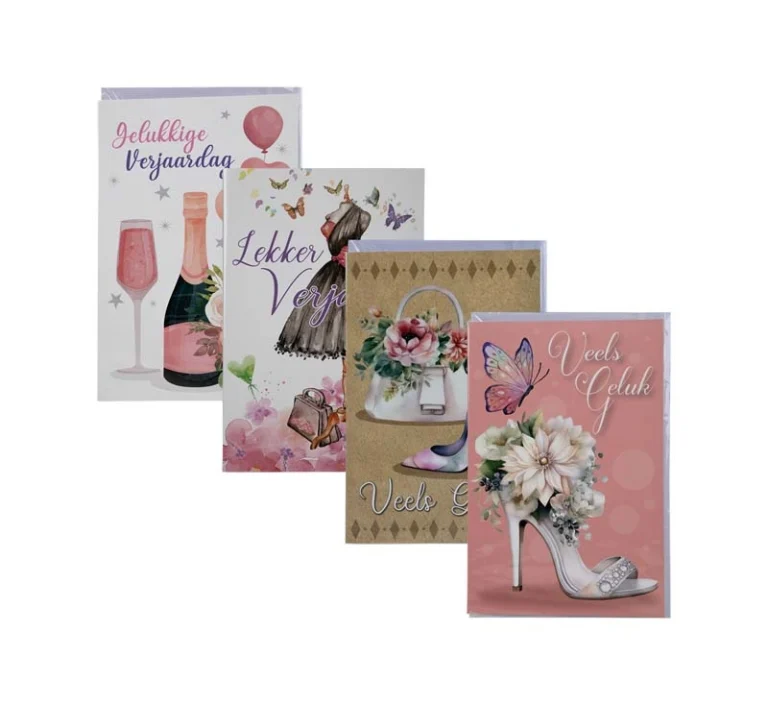 Female Birthday Card And Envelope