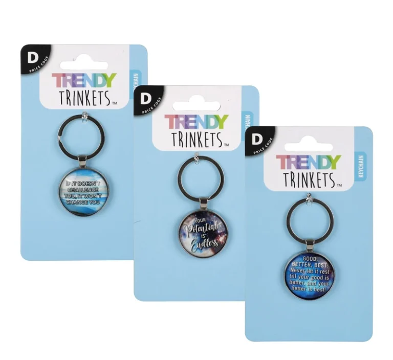 Keychain Inspirational Quotes 8cm