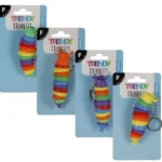 Keychain Sensory Wriggle Slug Rainbow