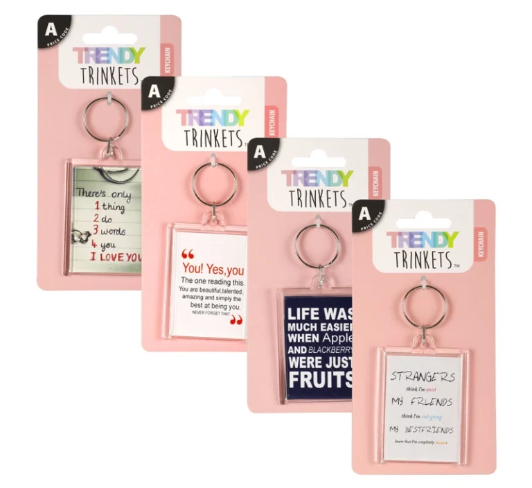 Keychain Acrylic Flip Open