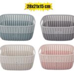 Basket Pl 2-Tone 6,8L 28X21X15Cm