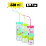 Tumbler Sipper W/Straw 330Ml