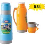 Vacuum-flask 0.6l 2xcup plasti c body