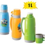 Vacuum-flask 1.0l 2xcup plasti c body