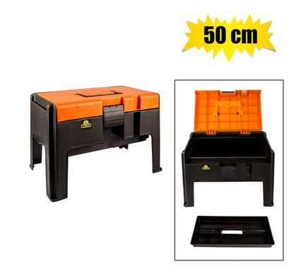 150-000785.jpg Utility Toolbox With Step And Stool 50Cm - Image 1