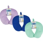Travellers Neck Pillow With Fastener Foam Filled