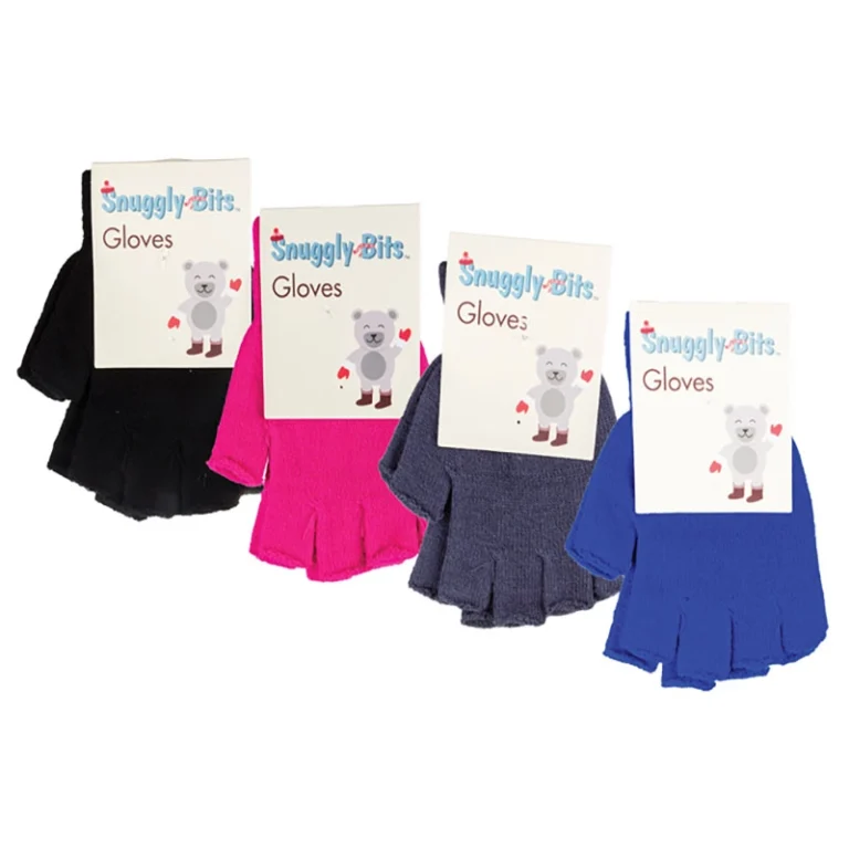 Winter Knit Gloves Open Finger Tips