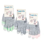 Adult Gloves With Touch Screen Tips, 2 Pairs
