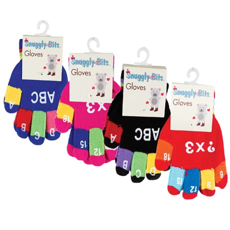 Babies Winter Gloves Letters And Numbers