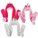 Beanie Kids Unicorn With Long Earflaps And Pockets