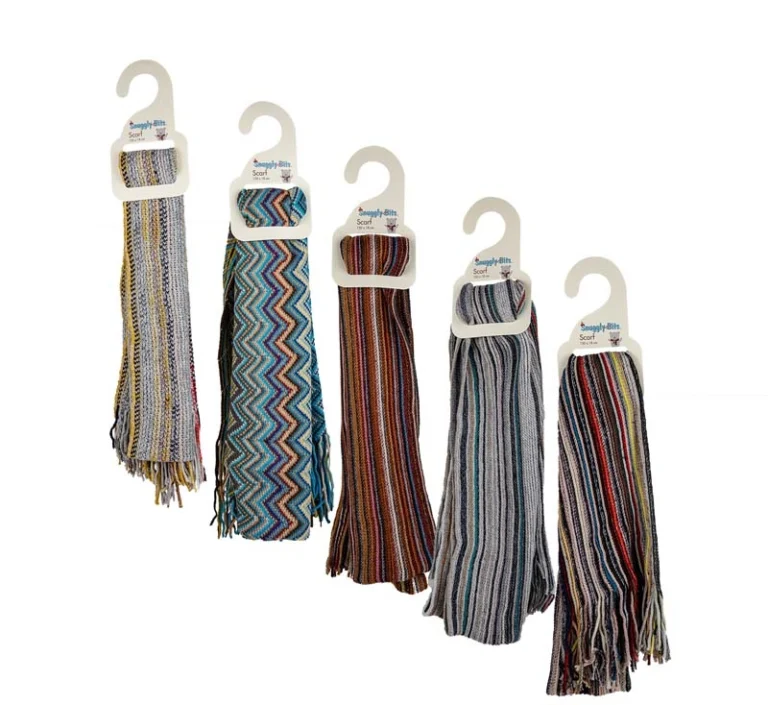 Adult Knitted Stripe Scarf 150x18cm