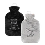 Hot Water Bottle With Printed Fur Cover