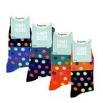 Socks unisex polka dot designs