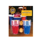 Open Bar Mini Beer Pong Drinking Game, 18-piece