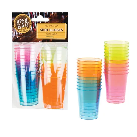 Open Bar 20 Piece Plastic Shot Glasses