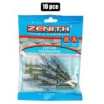 Curtain plugs + screws 10pce zenith