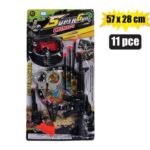 Gun rifle suction dart set 11p c 57x28cm