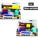 Gun foam dart 23cm 2 in 1 bull et/water