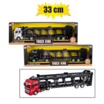 Die cast truck & trailer 33cm asstd