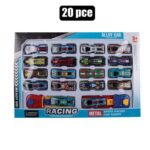 Die cast set w/18 cars & 2 lau nchers