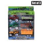 Vehicle farm tractor set of 3