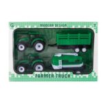Vehicle Farm Tractor Set Green 25X17Cm