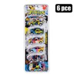 Vehicle Racer Car Graffiti 6Pc 6.5Cm