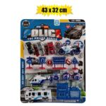 Vehicle playset police force 4 3x32cm