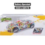 Battery operated bump & go gra ffiti 24c