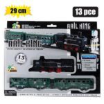 Battery operated train set 13p c 29cm