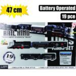 Battery operated train set 19p c 47cm