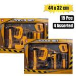 Boys playset constr tools 15pc 44x32cm