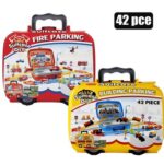 Boys playset parking fire/cons truct 42p