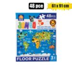 Puzzle floor jumbo edu world m ap 48pc