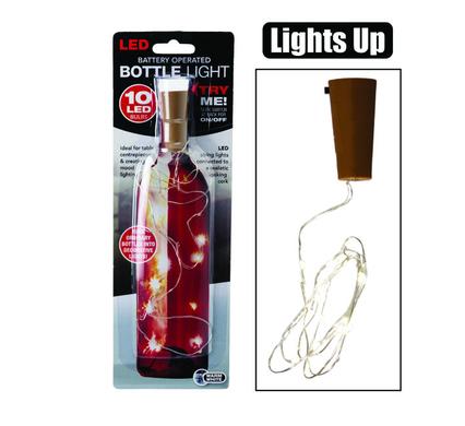 301-005120.jpg Orn light string 10 bulb w/cor k b/o - Image 1