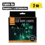 Light Led-20X Green Rope 2M B/O