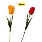 Flower Tulip Satin 58Cm Asstd