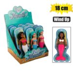 Doll wind up swimming mermaid 18cm