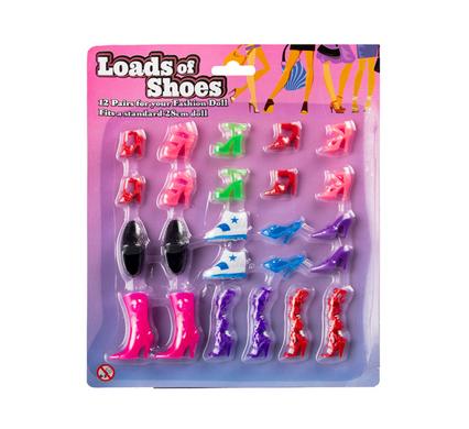 361-000270.jpg Fashion doll shoes 12 pairs - Image 1