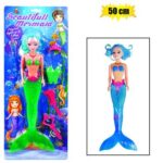 Doll mermaid light up tail & m usic 50cm