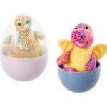 Plush Dinosaur Egg 25Cm Asstd