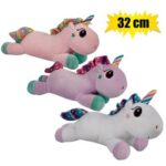 Plush unicorn w/stars asstd 32 cm