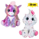 Plush unicorn 20cm metallic si tting