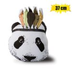 Plush novelty panda cushion 37 cm