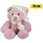 Plush Bear Rose Gold Raven 25Cm