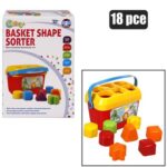 Baby toy edu basket shape sort er 18pc