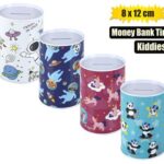 Money-bank tin kiddies asstd 8 x12cm