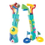 Plastic Golf Set In Holder, 8 Piece