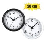Clock wall pl round 20cm asstd